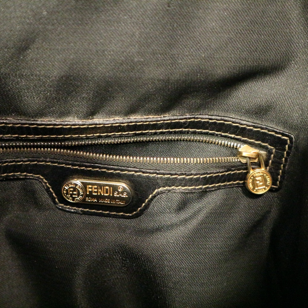 Vintage Authentic Fendi Checkered Backpack - Picture 5 of 8